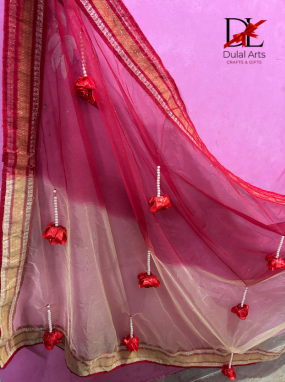 Bridal Entry Dupatta – A Handcrafted Masterpiece